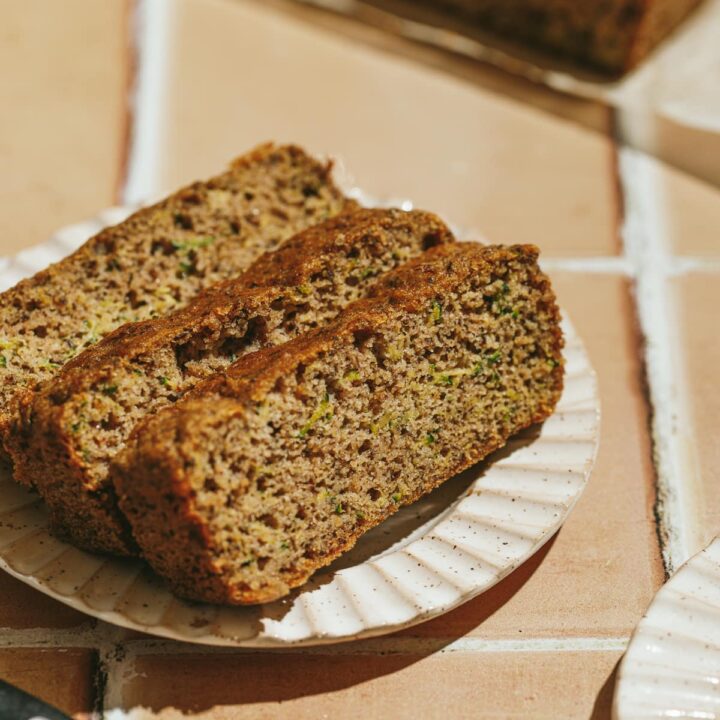 Moist gluten free zucchini bread